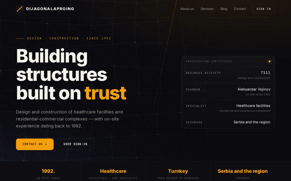 DIJAGONALAPROING - live website